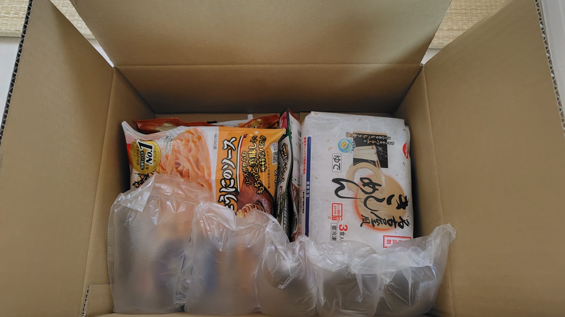 「かぜとゆき」で購入した冷凍食品